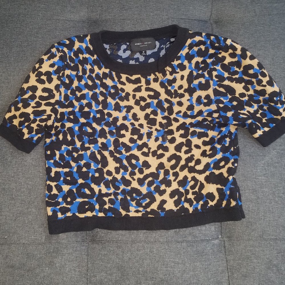 Cheetah print crop top
